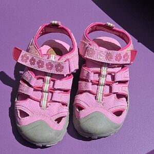 Buster Brown Floral Pink Kids Sandals